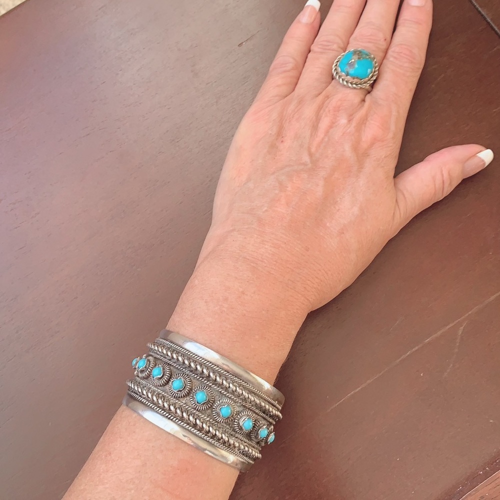 Navajo Turquoise Sterling Silver Ring
